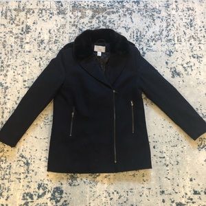 H&M Asymmetrical Zip Wool Jacket